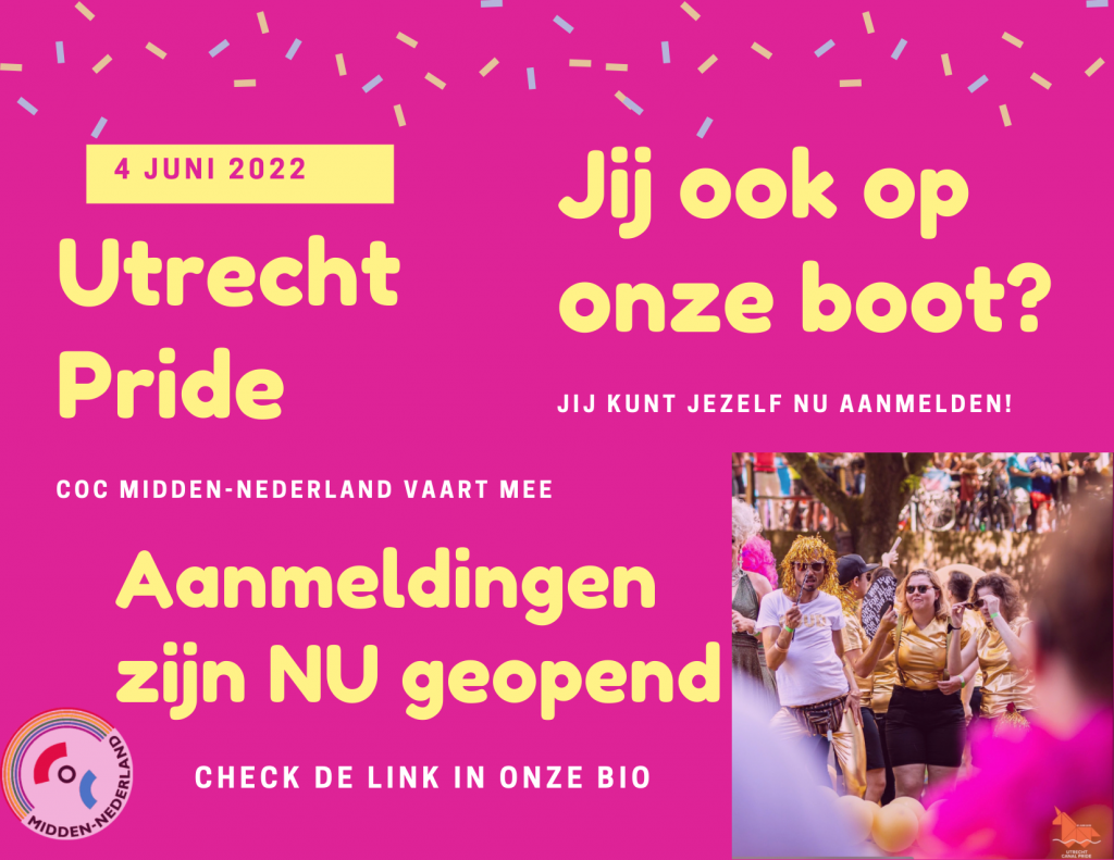Roze Violet Cupcake Verjaardag Foto Postkaart 1 bij COC Midden-Nederland