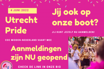 Roze Violet Cupcake Verjaardag Foto Postkaart 1 bij COC Midden-Nederland