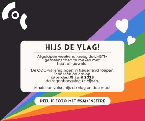 Visual Vlag hijsen Facebook bij COC Midden-Nederland