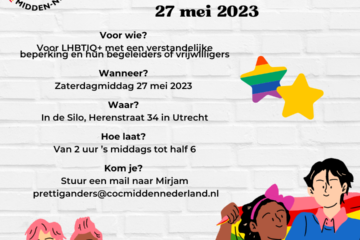 Regenboogcafe PrettigAnders bij COC Midden-Nederland