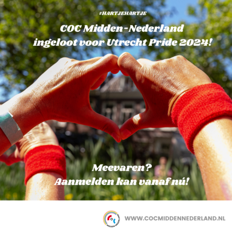 Aanmelden Utrecht Pride 2024 4 bij COC Midden-Nederland