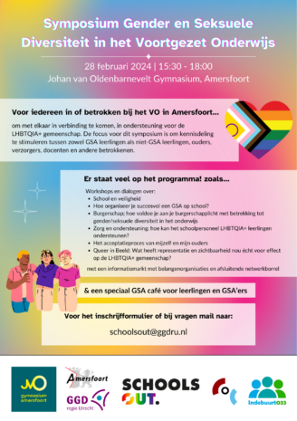 Symposium Gender en Seksualiteit in het VO 2 1 bij COC Midden-Nederland