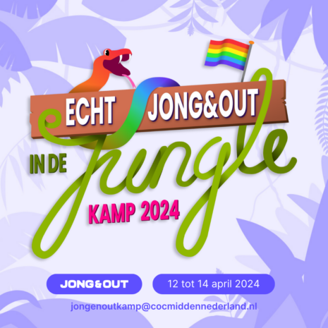 Echt Jong Out in de Jungle April 2024 bij COC Midden-Nederland