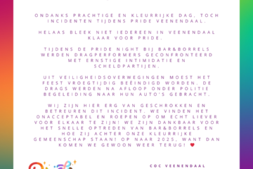 Statement bij COC Midden-Nederland