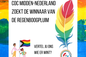 Regenboogpluim 2021 bij COC Midden-Nederland