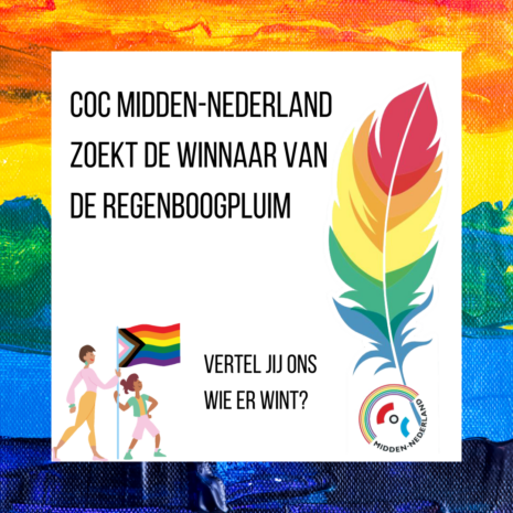 Regenboogpluim 2021 bij COC Midden-Nederland