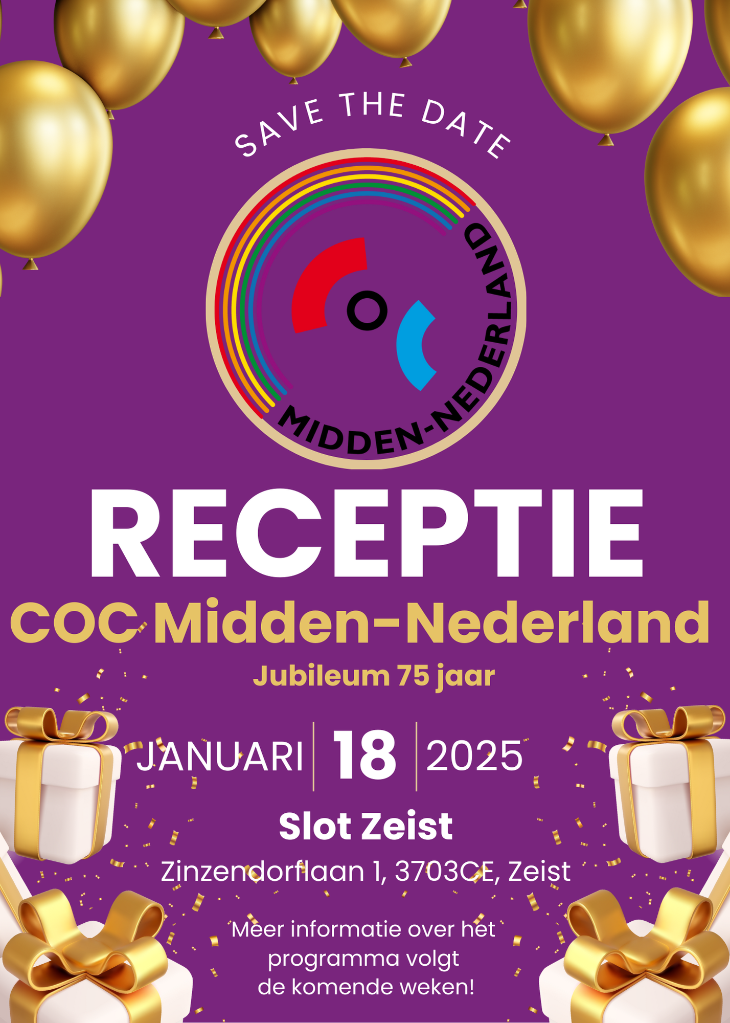 Save the Date 18 1 2025 1 bij COC Midden-Nederland