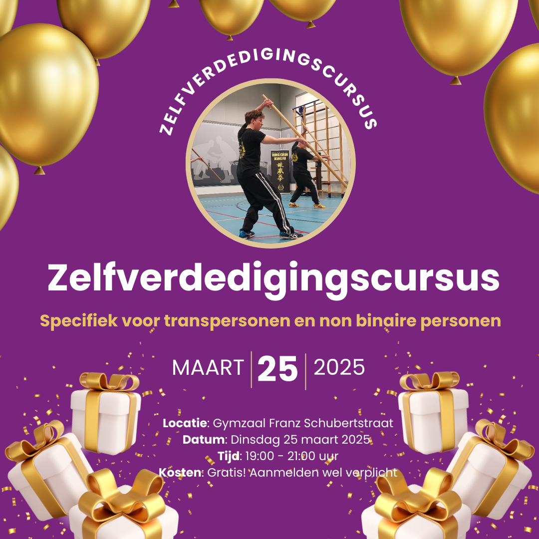 Programma 25 maart 2025 Zelfverdedigingscursus bij COC Midden-Nederland